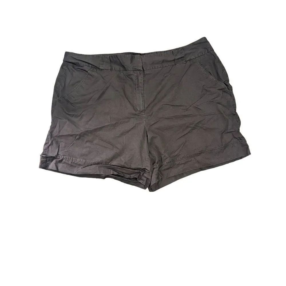 Madison Woman Brown Cotton Shorts Women's Size 20W